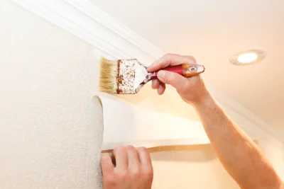 Pose de papier peint à Apremont — revêtements muraux et toiles de verre